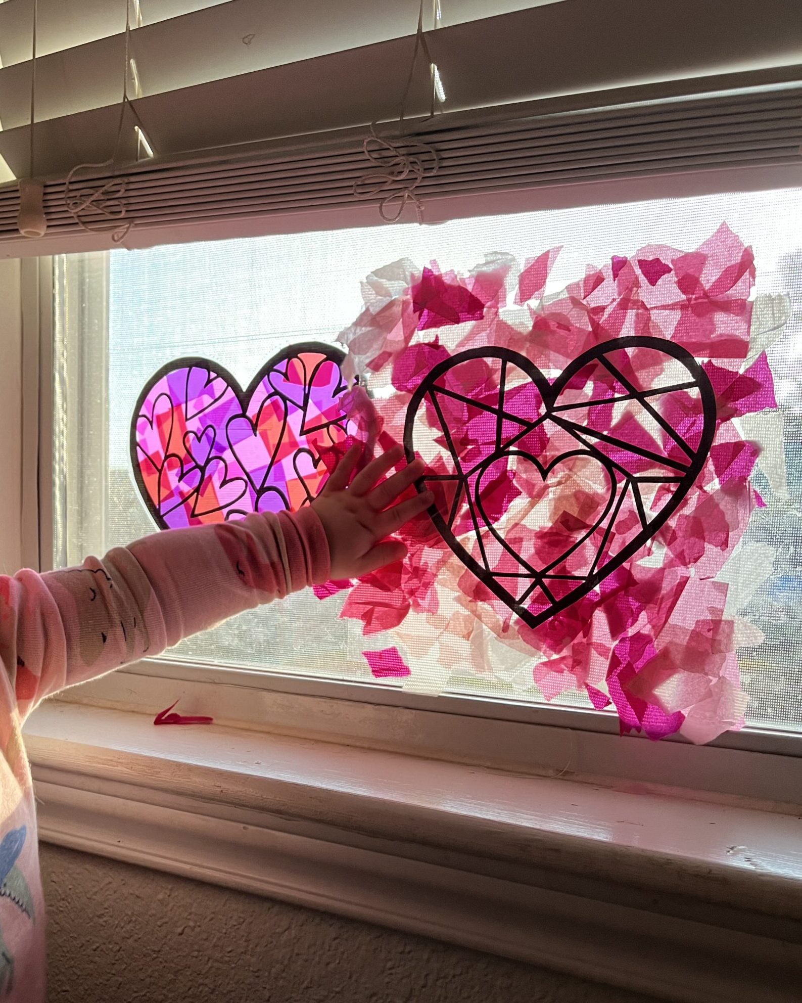 Valentine's day activity for kids with child