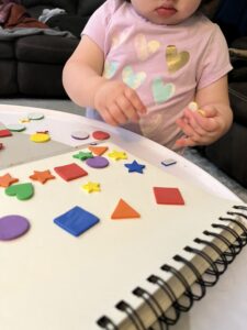 shape sticker rainbow lesson plan