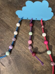 preschool weather lesson plan raindrop beads