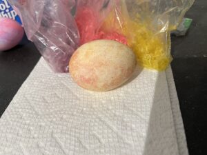 dyeing easter eggs final rice