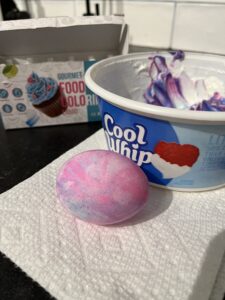dyeing easter eggs cool whip final