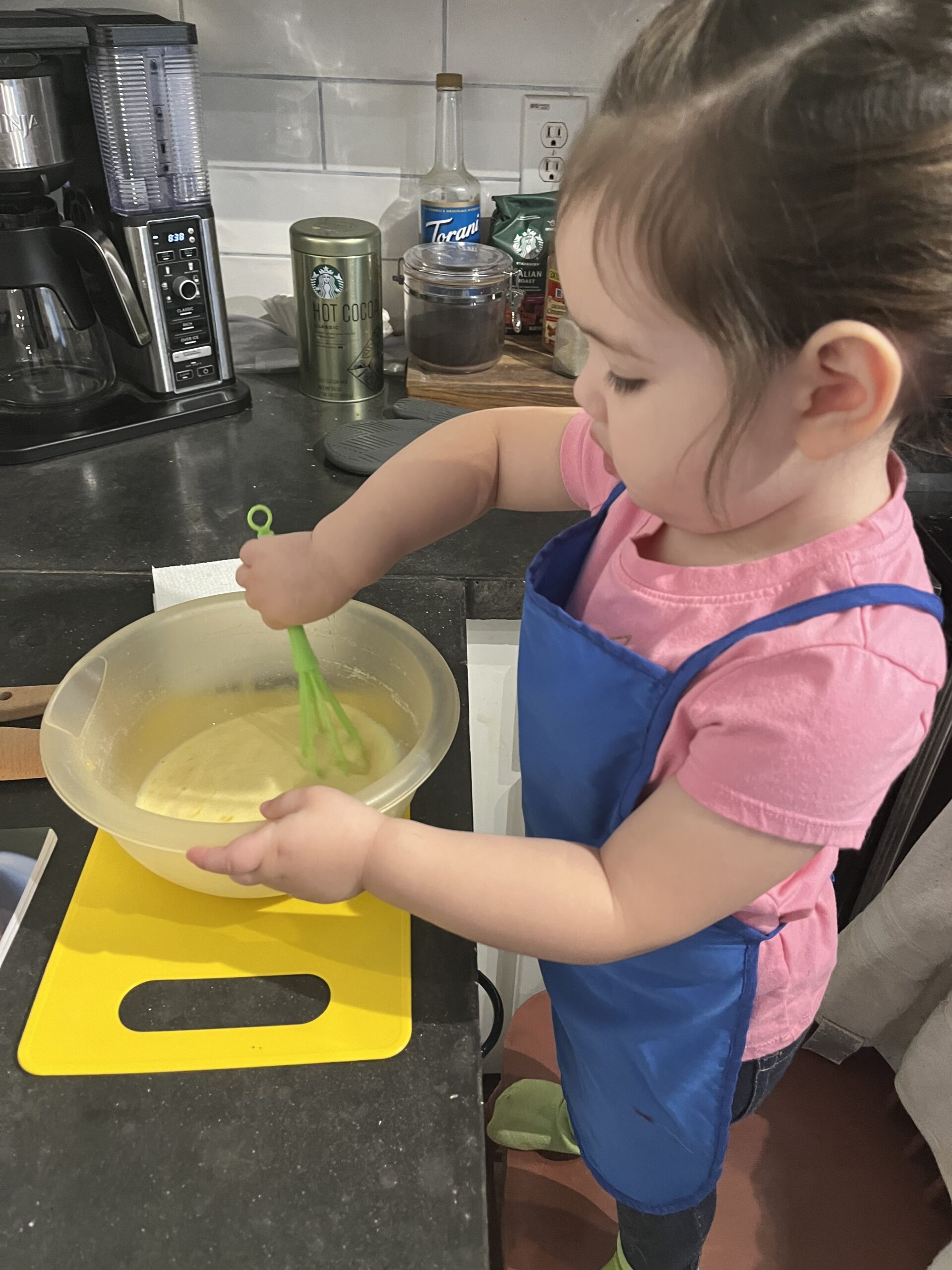 Little Kitchen Helper stirring