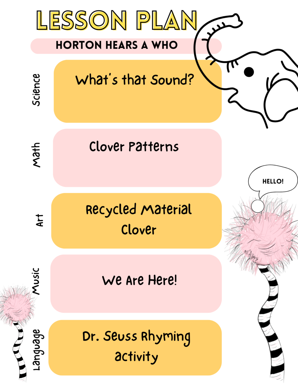 An Easy Horton Hears A Who Lesson Plan Catie S Steam Lab