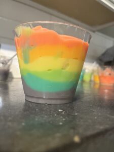 rainbow pudding for st. patrick's day lesson plan