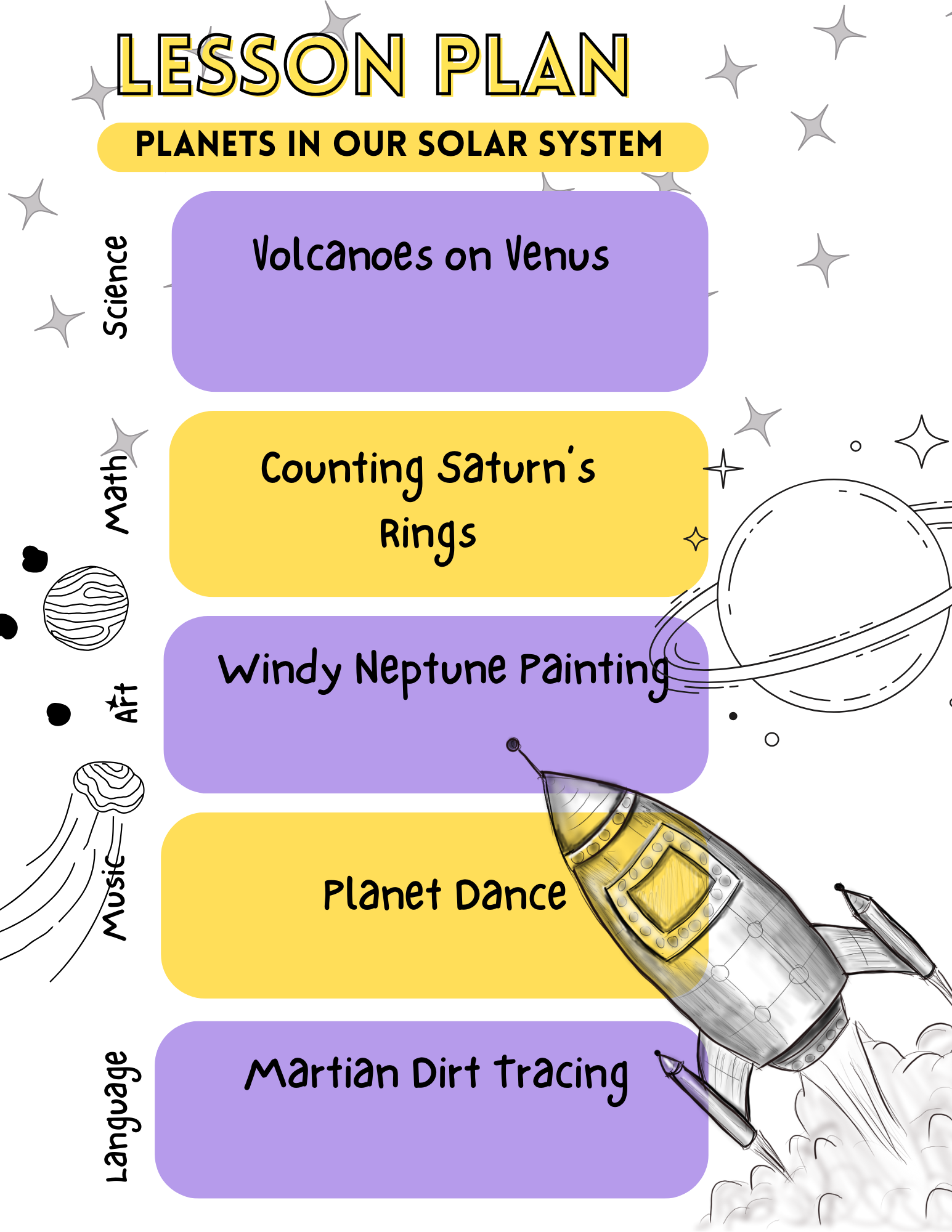 planet-themed preschool activities lesson plan
